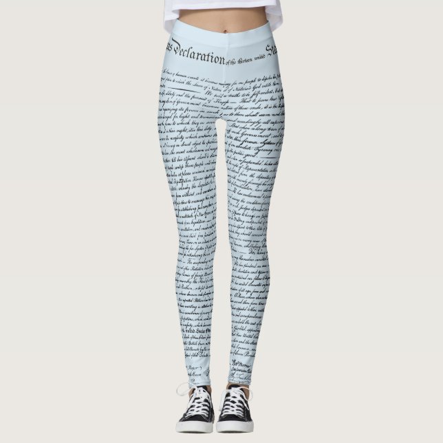 Leggings Damas Independientes ~ ¡Declaren Su Independencia! (Anverso)