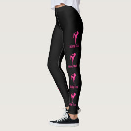 Leggings Damas, temas muay tailandeses, piernas de lucha ta