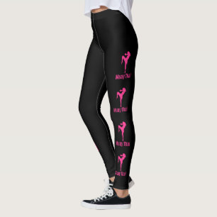 Leggings Damas, temas muay tailandeses, piernas de lucha ta