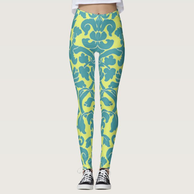 Leggings Damasco azul claro (Anverso)