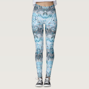 Leggings Damasco Demiboy Dragon - Elegante color de bandera