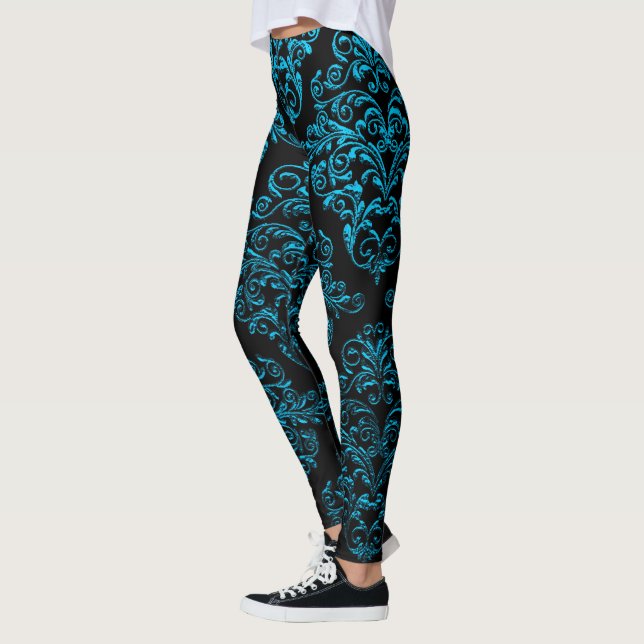 Leggings Damasco gótico grande IV elegante (Izquierda)