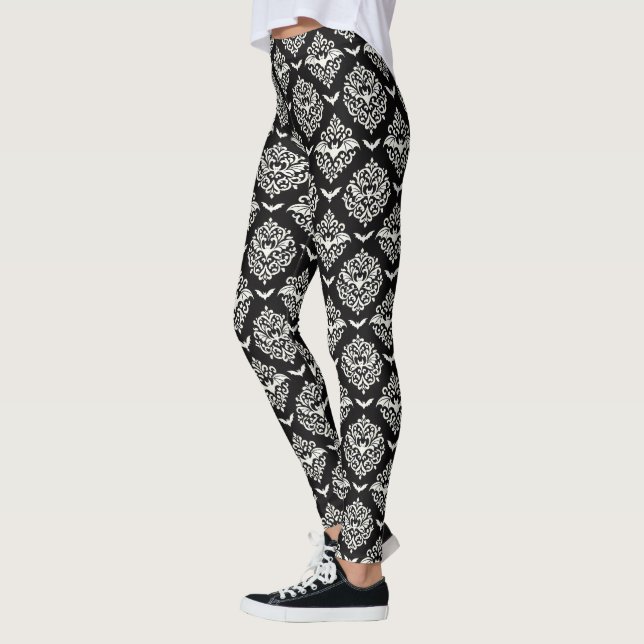Leggings Damasco negro y blanco (Izquierda)