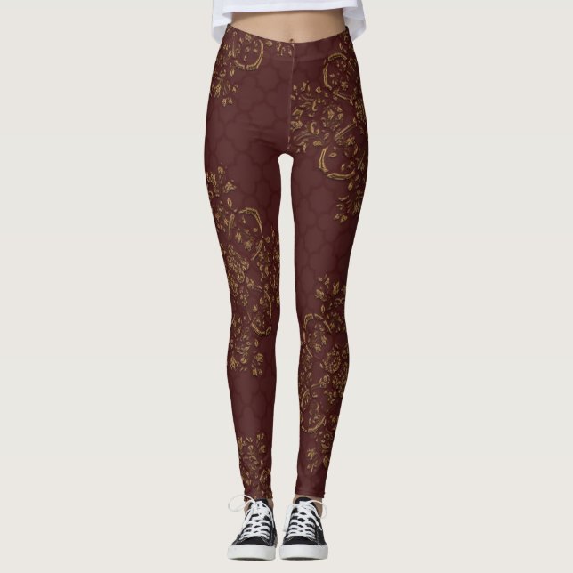Leggings Damasco | Zazzle_Growshop. (Anverso)
