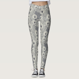 Leggings Dandelion monocromo moderno
