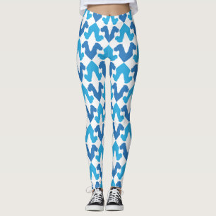 Leggings Daneses azules grandes