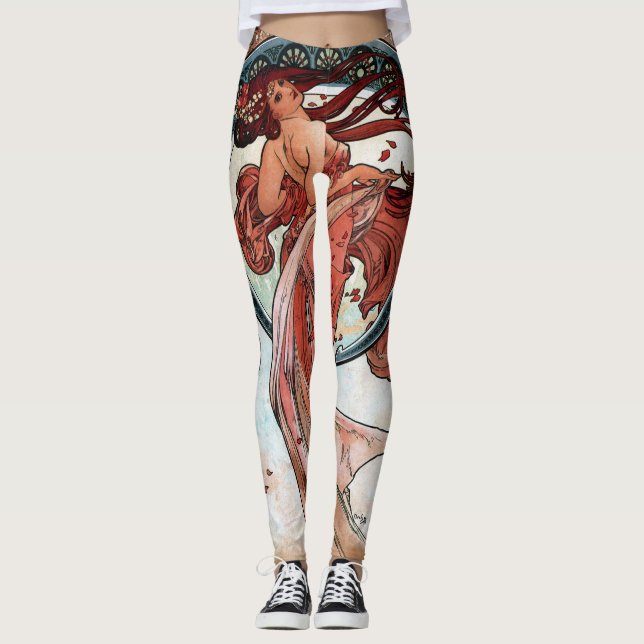 Leggings Danza de Alfons Mucha 1898 (Anverso)