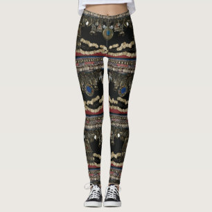 Leggings Danza de Belly tribal de Kuchi