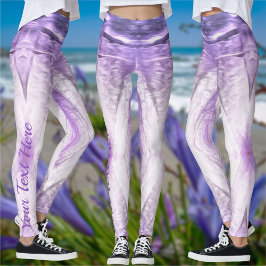 Leggings Danza de lavanda y encaje 0175
