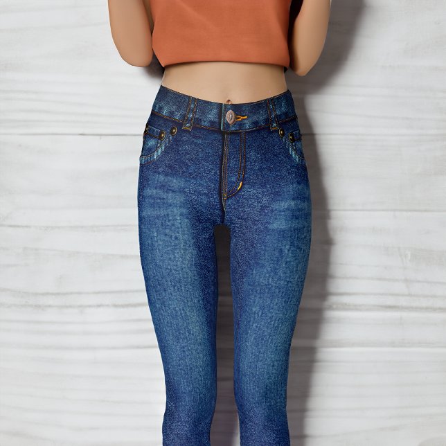 Leggings Dark Blue Denim Skinny Jeans (Subido por el creador)