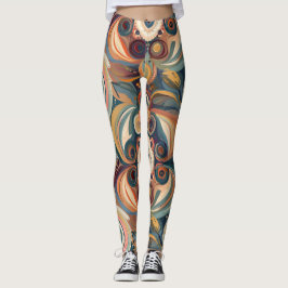 Leggings Dark Bohemian Dream Watercolor