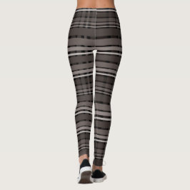 Leggings Dark Brown Plaid