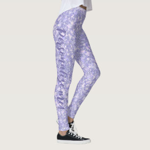 Leggings Darling Pale Purple Purpurina PERSONALIZADO TEXTO