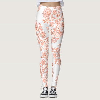 Leggings de Activewear de estampado floral de cint