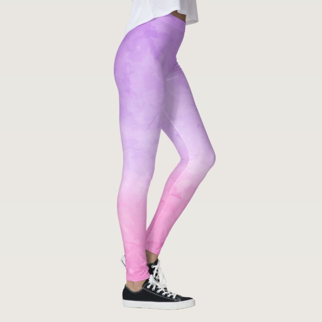 Leggings de acuarela morados (Derecha)