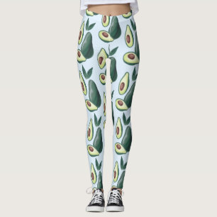 leggings de aguacates acuarelas