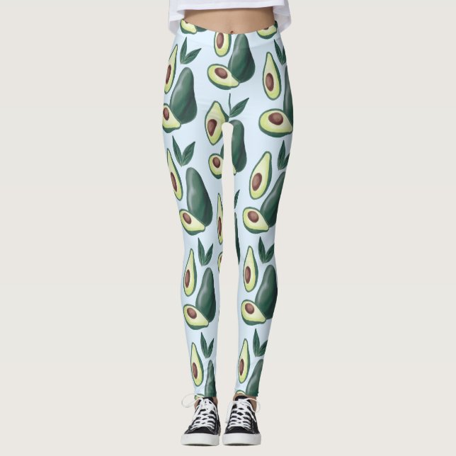 leggings de aguacates acuarelas (Anverso)