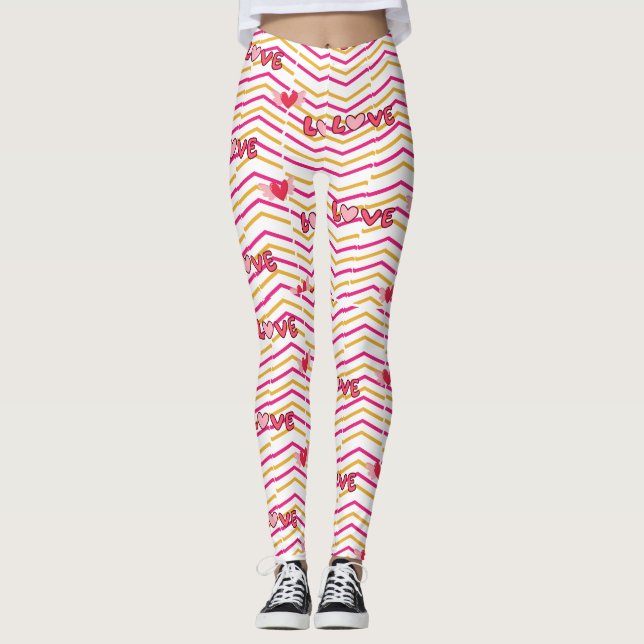 leggings de amor para mujeres (Anverso)