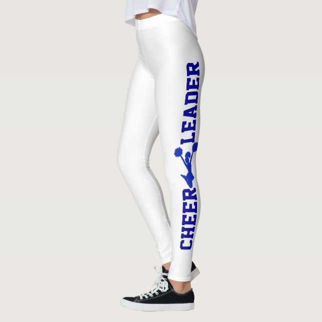 Leggings de animadores azules y blancos (Izquierda)