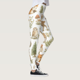 Leggings de Animales del Bosque