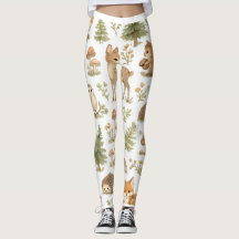 Leggings de Animales del Bosque