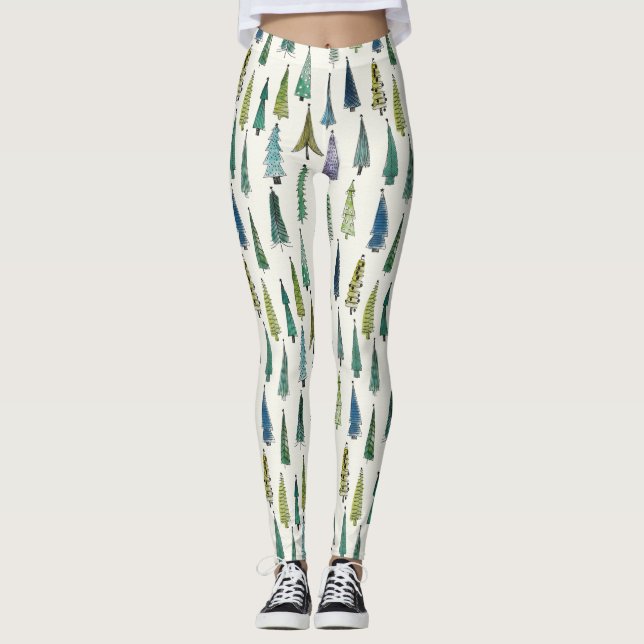 leggings de árboles de navidad (Anverso)