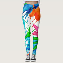 Leggings de arrecifes Aqua