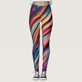 leggings de arte abstracto.