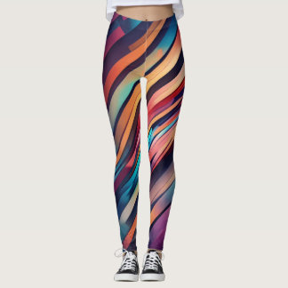 leggings de arte abstracto.