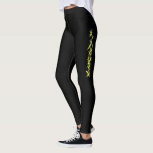 Leggings de arte abstracto en colores pastel amari