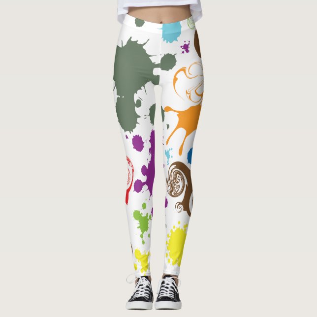 Leggings de Arte con Salpicaduras de Pintura Arcoí (Anverso)