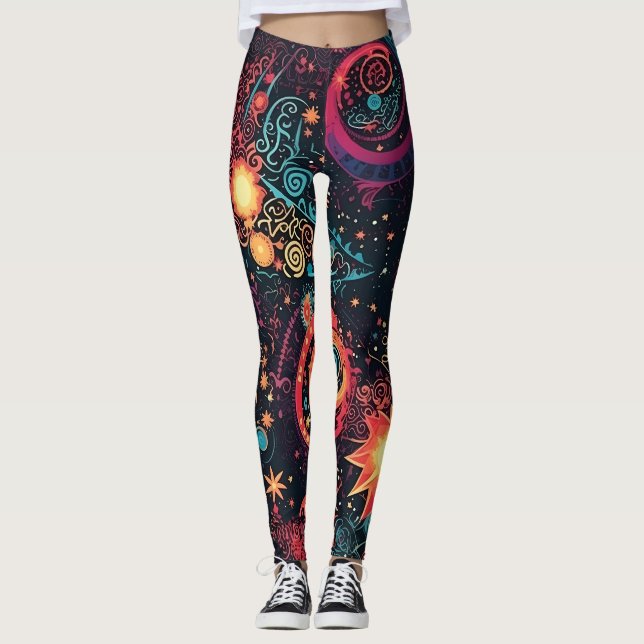 Leggings de arte de galaxia (Anverso)