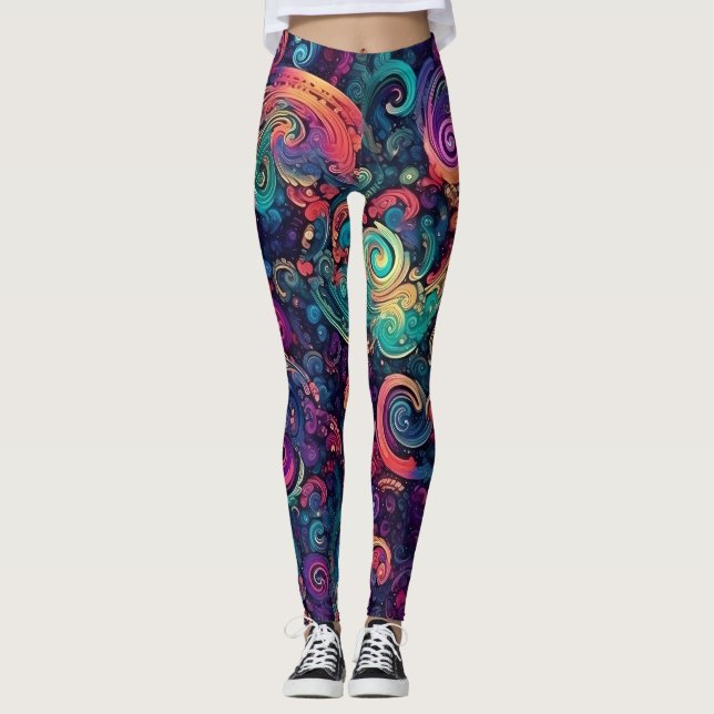Leggings de arte de galaxia (Anverso)
