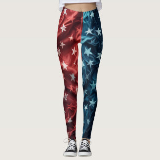 leggings de bandera de estados unidos