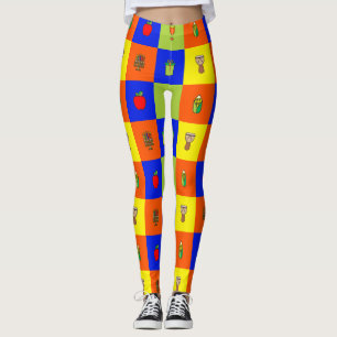 leggings de bloques de color kwanzaa