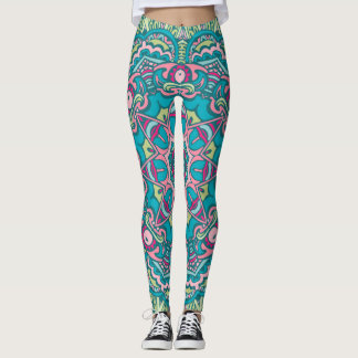 Leggings de Boho Tribal Mandala