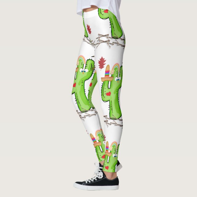Leggings de Cactus de Pájaro (Izquierda)