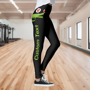 Leggings de caimán enamorado