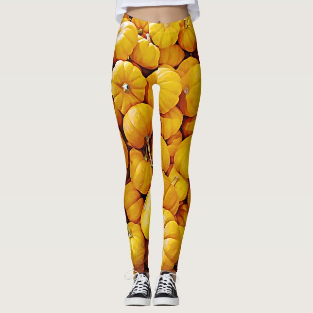 Leggings de calabaza y Halloween de otoño (Anverso)