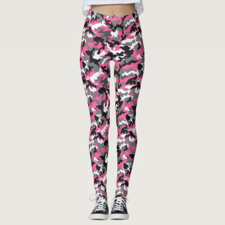 Leggings de camuflaje rosa y azul