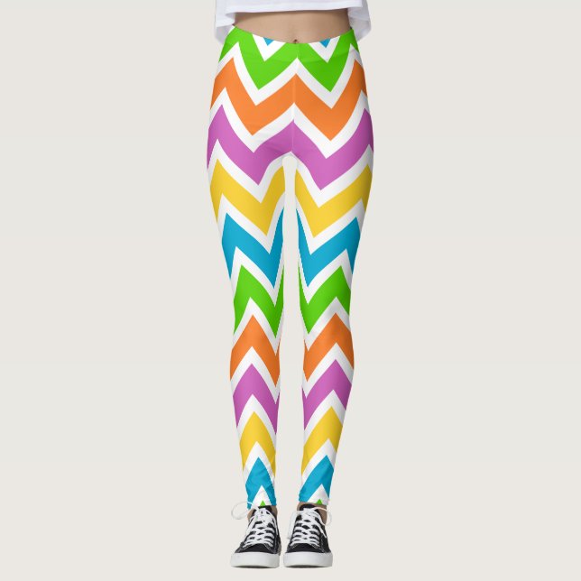leggings de chevron de primavera (Anverso)