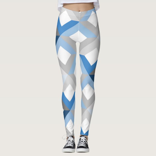 leggings de chevrones azules (Anverso)