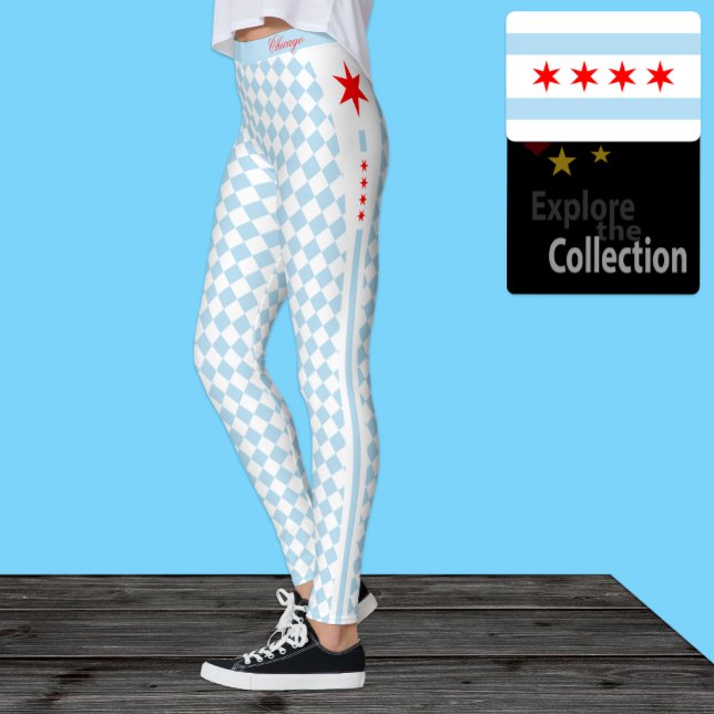 Leggings de Chicago, moda premium, Bandera de Chic (Subido por el creador)