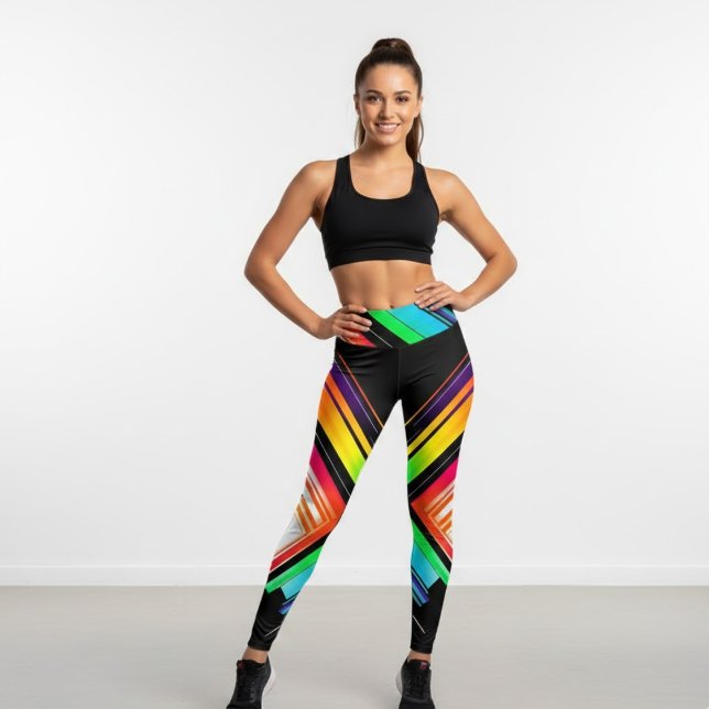 Leggings de cintura alta con estampado geométrico  (Subido por el creador)
