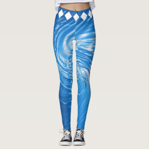 Leggings de Círculo Ondulado Flujo Oceánico