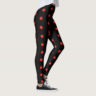 leggings de citas de amor selladas con un beso