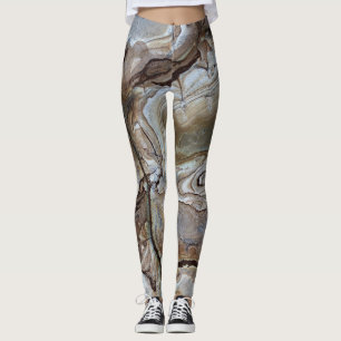 Leggings de color de agua para mujeres de moda