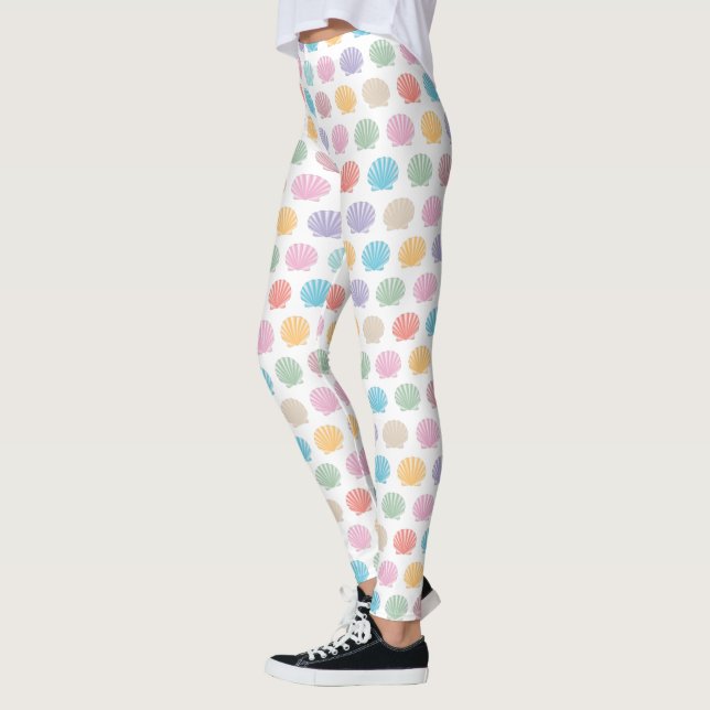 Leggings de conchas de concha de vieira multicolor (Izquierda)