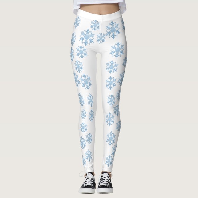 Leggings de copas de nieve en invierno para mujere (Anverso)