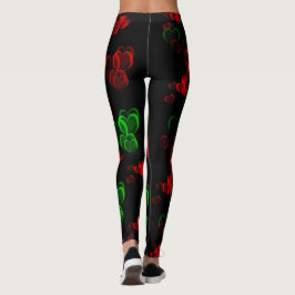 Leggings de corazones patrón moderno elegante
